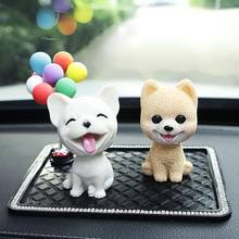 Lovely Swinging Head Simulation Dog Puppy Car Interior Dashboard Ornament Gift Dogs Lovely Shake Head Doll Cars Interior Decor 2024 - buy cheap