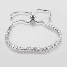 Bolo-pulsera ajustable de latón para mujer, brazalete de Zirconia cúbica, Micro pavé, 5 unidades 2024 - compra barato