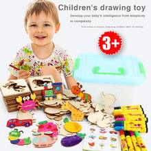 100Pcs Baby Toys Drawing Toys Coloring Board Children Creative Doodles Early Learning Education Toy Boy Girl Learn Drawing Tools 2024 - buy cheap
