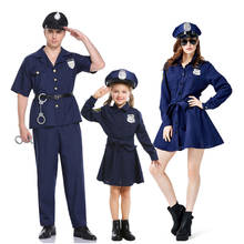 Umorden Police Officer Cops Costume for Adult Women Men Teen Girls Policeman Uniform Halloween Carnival Mardi Gras Party Dress 2024 - buy cheap