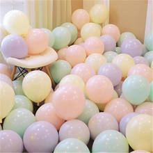 100pcs 10inch Multicolor Pastel Candy Balloons Wedding Baloons Round Macaron Balloon Arch Decoration BirthdayParty Balloons 2024 - buy cheap