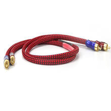 HiFi RCA Cable Hi-end CD Amplifier Interconnect 2RCA to 2RCA Male Audio Cable 2024 - buy cheap