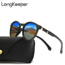 LongKeeper TR90 Polarized Sunglasses Men Women Driver Shades Male Vintage Round Sun Glasses Trendy Fishing Eyewear UV400 Gafas 2024 - buy cheap