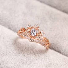 Новые модные кольца из розового золота с цирконием для женщин, драгоценное серебряное кольцо, Женское Обручальное кольцо, Женские винтажные обручальные кольца, подарок 2024 - купить недорого