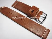 new design 20mm vintage brown watchbands watch accessories cow leather Wristband watch strap for Omega Mido Seiko Retro Bracelet 2024 - buy cheap
