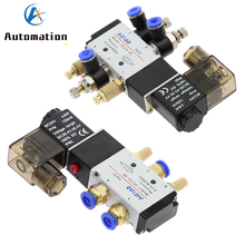 Pneumatic Electric Solenoid Valve 5 Way 2 Position Control Air Gas Magnetic Valve 12V 24V 220V Coil Volt 4mm-12mm Hose Fittings 2024 - buy cheap