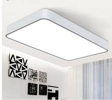 Lámpara de araña para oficina, luz LED de techo minimalista moderna para dormitorio, estudio, sala de conferencias, atenuación rectangular 2024 - compra barato