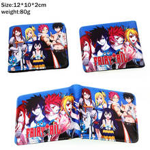 Anime Fairy Tail Natsu Lucy Pu wallet Short Bifold Photo Card Holder Layers leather Boys Girls Coin zipper Pocket Purse Gift 2024 - buy cheap