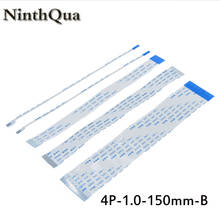 1-10 pces ffc fpc cabo 4pin flexível plano 1.0mm passo 4 pinos reverso comprimento 150mm largura 5mm 4 p fita cabo flexível frete grátis 2024 - compre barato