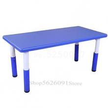 New Kindergarten Tables And Chairs With Thick Plastic Children's Luxurious Elevator Desks Students Learning Table Rectangular 2024 - buy cheap