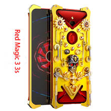 Nubia Red Magic 3 Phone Case Red Magic 3s Luxury Metal Mechanical Gear Armor Case protection shell Red Magic 3 3s Phone Case 2024 - buy cheap