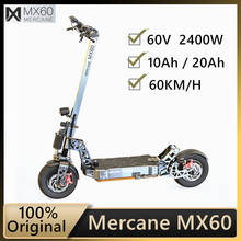The Newest Mercane MX60 Smart Electric Scooter 2400W 60km/h 100km foldabe Kickscooter Range 11" Tire Dual Brake Long Skate Board 2024 - buy cheap