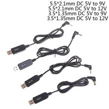 USB-кабель с повышением мощности от 5 в до 9 в 12 В, 3,5*1,35 мм, 5,5*2,1 мм 2024 - купить недорого