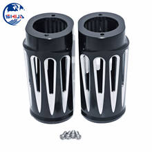 2PCS Motorcycle Front Fork Boot Slider Covers Black For Harley Touring Road King Electra Street Glide FLT FLHT FLHR 1984-2013 2024 - buy cheap