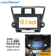 Lexxson 10.1 Polegada fáscia do carro para toyota highlander 2008-2014 carro dvd fascia adaptador montagem de áudio painel kits quadro 2024 - compre barato