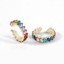 New Fashion Crystal Ear Cuff Bohemia Geometry Ear Clip Cuff Wrap Earrings Small Earcuffs Clip Earrings for Women Wedding Jewelry 2024 - buy cheap