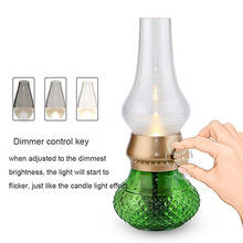 Kerosene Lamp LED Blowing Control USB Rechargeable Brightness Adjustable Candle Decorative Night Light  for Indoor & Outdoor 2024 - buy cheap