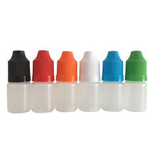 100pcs 5ml PE Refillable Bottle Empty Plastic Dropper Vials With Childproof Caps And Fine Tips For E Liquid Nail Gel 2024 - buy cheap