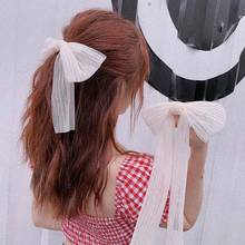 2021 New Fashion Women Ribbon Bow Hairpin Cute Chiffon Mesh Bowknot Hair Clips Sweet Lady Girls Spring Hair Accessories 2024 - buy cheap