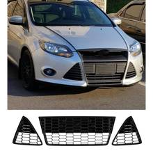 3 шт. автомобильные решетки переднего бампера для Ford Focus 2012 2013 2014 2024 - купить недорого