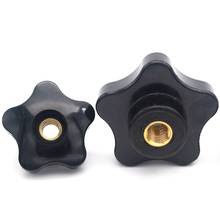 5pcs m4 m5 m6 m8 m10 Plum Bakelite Hand Tighten Nuts Handle Thread Star Mechanical Black Thumb Nuts Clamping Knob Manual Nuts 2024 - buy cheap