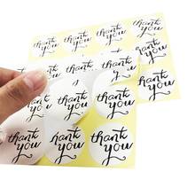 100PCS/lot  Diameter 38MM 'Thank You' Round Kraft paper Sticker  for Gift Packing Funny Baking Decoration label 2024 - buy cheap