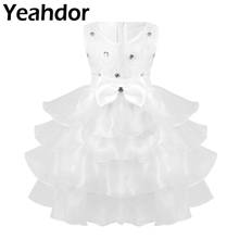 Baby Flower Girl Dress For Wedding Party V Necck Sleeveless Embroidered Flower Dresss For Girls Infant Bowknot Mesh Tutu Dress 2024 - buy cheap