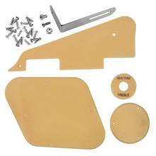 Hot-1Set Yellow Pickguard Cavity Switch Covers Pickup Selector Plate Bracket Screws Fit Les Paul Guitar Style Kit 2024 - buy cheap