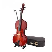 Modelo de Violín de Noneature, réplica de violín clásico, decoración de exhibición, no adornos de instrumentos musicales con estuche de soporte 2024 - compra barato