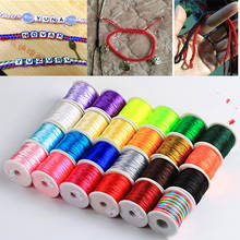 17 Colors 0.8mm Cord Thread Chinese Knot Macrame Rattail Bracelet Braided String 45M 2024 - buy cheap