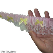Bordado 3D de 5CM de ancho, cinta embellecedora de tela de encaje de flores rosas, amarillas y rojas, apliques de costura DIY, cuello artesanal, guipur, decoración de boda 2024 - compra barato