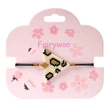 Fairywoo Beads Bracelets Animal Print Drawstring Brecelet For Women Luxury Jewelry Friendship Bracelets Girl Hot Sale Wholesale 2024 - buy cheap