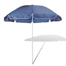 240 см пляжный зонт цвет синий Портативный Открытый садовый зонт рыболовный садовый навес солнцезащитный зонт для улицы 2024 - купить недорого
