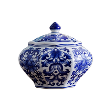 Jingdezhen vaso de cerâmica ornamento para decoração de casa retrô estilo chinês para sala de estar arranjo de flores jarra de armazenamento 2024 - compre barato