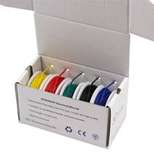 50 м UL 1007 28AWG 5 цветов Mix box 1 коробка 2 посылка Электрический провод линия авиакомпания медный PCB Провод 2024 - купить недорого
