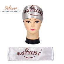 Custom Printing Satin Scarf Virgin Hair Extensions Wrapping Head Bands Women Human Hair Forehead Wraps Headband,Hair Tie Band 2024 - buy cheap