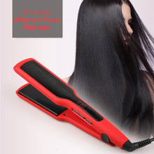 2 Inches Widen Plate Hair Straightener Professional 3D Floating Ceramic Flat Iron LCD Display Straightening Iron Styling Tool 2024 - buy cheap
