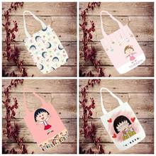 1 шт. Chi-bi Maruko модные аниме холщовые сумки на плечо Повседневная сумка для покупок сумки для путешествий унисекс новые подарки 2024 - купить недорого