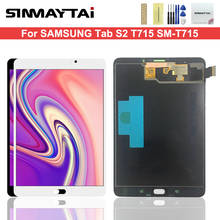 100% t710 t710 lcd para samsung galaxy tab s2 8.0 2015 t710 wifi t715 3g display lcd com tela de toque digitador assembléia 2024 - compre barato