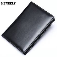Men's Business Real Leather Bag Purse Retro Card Case Pack  Passport Cover Business Men Cowhide Travel Passport Holder 2024 - buy cheap