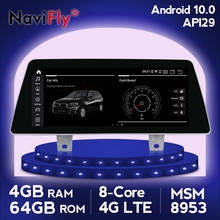 NaviFly-reproductor multimedia con Android 10 y navegación gps para BMW, autorradio con 4G + 64G, sistema Carplay, DSP, 4G, LTE, para BMW serie 5 G30 2018 EVO 2024 - compra barato