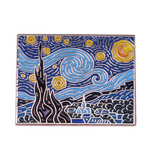 Van Gogh starry night badge painter artist aesthetic decor 2024 - buy cheap