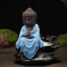 Budismo cerâmica backflow incenso queimadores porcelana incenso incenso cachoeira titular decoração yoga sakyamuni buddha suprimentos 2024 - compre barato