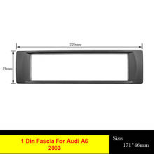 Placa de cd para carro audi a6 1 din, 171x46mm, reequipamento estéreo para instalação do painel de montagem 2024 - compre barato