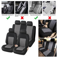 Sports Car Seat Cover Universal Classic Seat Protector Full Set for Toyota Black and Gray Fit Most Car Truck, SUV, or Van 2024 - buy cheap