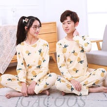 Teenager Boy Girl Pajamas Sets Summer Cotton Nightwear Long Sleeve Pyjamas Children's Clothing Sets For Kids 4 8 10 12 16Years 2024 - buy cheap