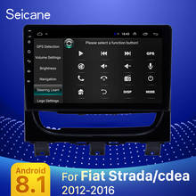 Seicane Car Multimedia Player Andriod 8.1 GPS Navigation 2DIN HD Autoradio For Fiat Strada/cdea 2012 2013-2016 support SWC 2024 - buy cheap