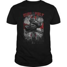 Deus Vult. Camiseta o significado de deus quer. Verão algodão manga curta o pescoço dos homens t camisa novo S-3XL 2024 - compre barato