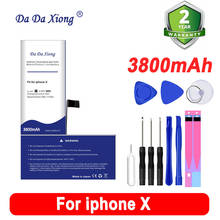 Bateria original do li-polímero de 3800mah para o iphone x 4.7 for for para o telefone celular de iphonex de alta capacidade 2024 - compre barato