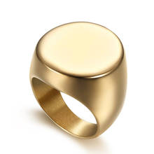 Прямая поставка, мужское кольцо из титановой нержавеющей стали 316L, мужские геометрические кольца золотого цвета для коктейвечерние, ювелирные изделия Anillo 2020 2024 - купить недорого